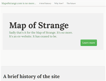 Tablet Screenshot of mapofstrange.com